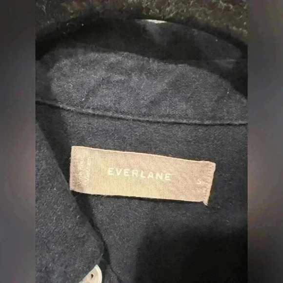 Everlane Men’s Small The Brushed Flannel Button-down Heather Navy Blue - Picture 3 of 4